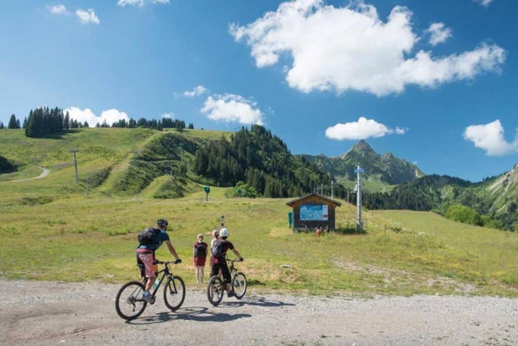 Les Cimes, Chaleureux Studio 4 Pers, 50M Du Telecabine, Vue Degagee Sur Les Pistes, Draps Non Compris Saint-Jean-dʼAulps Dış mekan fotoğraf